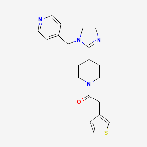 molecular formula C20H22N4OS B5633459 4-({2-[1-(3-thienylacetyl)-4-piperidinyl]-1H-imidazol-1-yl}methyl)pyridine 