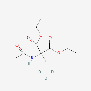 molecular formula C11H19NO5 B563349 Diethyl 2-Ethyl-2-acetamidomalonate-d3 CAS No. 1246820-39-2