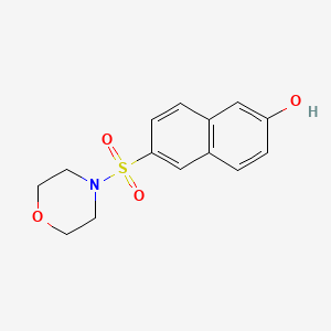 molecular formula C14H15NO4S B5633520 6-(4-morpholinylsulfonyl)-2-naphthol 