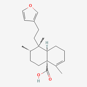 (4aR,7S,8R,8aR)-8-[2-(furan-3-yl)ethyl]-4,7,8-trimethyl-1,2,5,6,7,8a-hexahydronaphthalene-4a-carboxylic acid