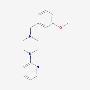 molecular formula C17H21N3O B5633557 1-(3-methoxybenzyl)-4-(2-pyridinyl)piperazine 