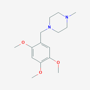 molecular formula C15H24N2O3 B5633580 1-methyl-4-(2,4,5-trimethoxybenzyl)piperazine 