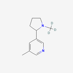 molecular formula C11H16N2 B563360 5-甲基尼古丁-d3 CAS No. 1190016-33-1