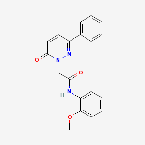 molecular formula C19H17N3O3 B5633604 N-(2-methoxyphenyl)-2-(6-oxo-3-phenyl-1(6H)-pyridazinyl)acetamide 