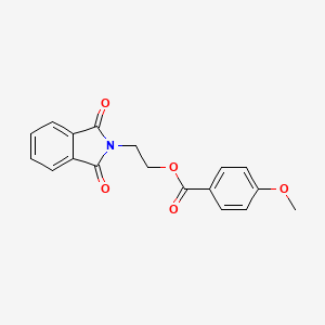 molecular formula C18H15NO5 B5633610 2-(1,3-dioxo-1,3-dihydro-2H-isoindol-2-yl)ethyl 4-methoxybenzoate 