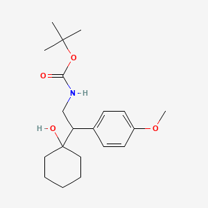 molecular formula C20H31NO4 B563366 N-Boc-1-[2-氨基-1-(4-甲氧基苯基)乙基]环己醇 CAS No. 1076199-18-2