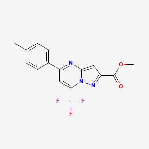 methyl 5-(4-methylphenyl)-7-(trifluoromethyl)pyrazolo[1,5-a]pyrimidine-2-carboxylate