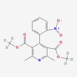 molecular formula C17H16N2O6 B563369 脱氢尼群地平-d6 CAS No. 125464-52-0