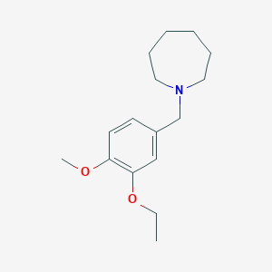 molecular formula C16H25NO2 B5633729 1-(3-ethoxy-4-methoxybenzyl)azepane 