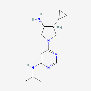 6-[(3R*,4S*)-3-amino-4-cyclopropylpyrrolidin-1-yl]-N-isopropylpyrimidin-4-amine
