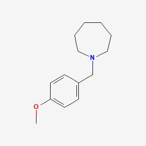 molecular formula C14H21NO B5633770 1-(4-methoxybenzyl)azepane 