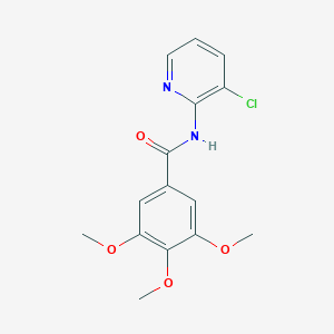 molecular formula C15H15ClN2O4 B5633789 N-(3-chloro-2-pyridinyl)-3,4,5-trimethoxybenzamide 