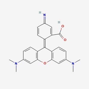 5-Amino-2-(3,6-bis(dimethylamino)xanthylium-9-yl)benzoate