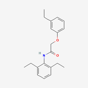 molecular formula C20H25NO2 B5633856 N-(2,6-diethylphenyl)-2-(3-ethylphenoxy)acetamide 