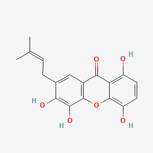 molecular formula C18H16O6 B563388 1,4,5,6-四羟基-7-异戊烯基黄嘌呤 CAS No. 1001424-68-5