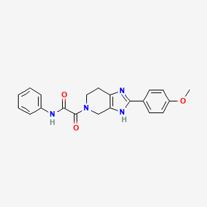 2-[2-(4-methoxyphenyl)-1,4,6,7-tetrahydro-5H-imidazo[4,5-c]pyridin-5-yl]-2-oxo-N-phenylacetamide