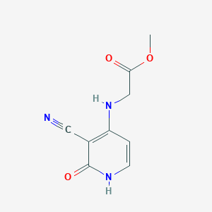 methyl N-(3-cyano-2-oxo-1,2-dihydro-4-pyridinyl)glycinate