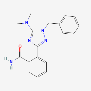 2-[1-benzyl-5-(dimethylamino)-1H-1,2,4-triazol-3-yl]benzamide