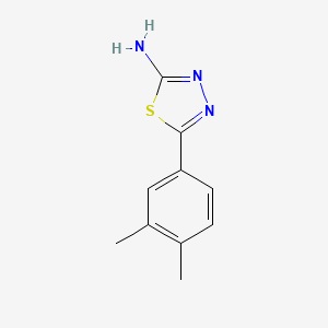 molecular formula C10H11N3S B5633980 5-(3,4-dimethylphenyl)-1,3,4-thiadiazol-2-amine 