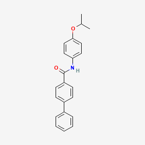 molecular formula C22H21NO2 B5633985 N-(4-isopropoxyphenyl)-4-biphenylcarboxamide 