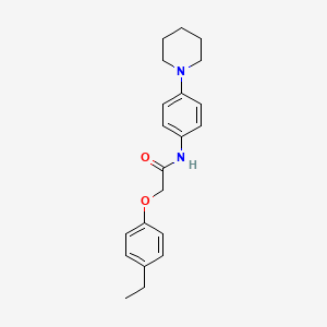 molecular formula C21H26N2O2 B5634017 2-(4-ethylphenoxy)-N-[4-(1-piperidinyl)phenyl]acetamide 