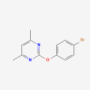 2-(4-bromophenoxy)-4,6-dimethylpyrimidine
