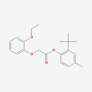 molecular formula C21H26O4 B5634071 2-tert-butyl-4-methylphenyl (2-ethoxyphenoxy)acetate 
