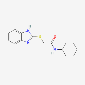 2-(1H-benzimidazol-2-ylthio)-N-cyclohexylacetamide