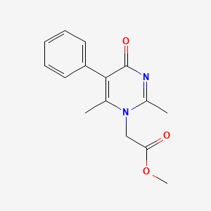 molecular formula C15H16N2O3 B5634115 methyl (2,6-dimethyl-4-oxo-5-phenyl-1(4H)-pyrimidinyl)acetate 