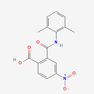 molecular formula C16H14N2O5 B5634158 2-{[(2,6-dimethylphenyl)amino]carbonyl}-4-nitrobenzoic acid 