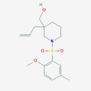 {3-allyl-1-[(2-methoxy-5-methylphenyl)sulfonyl]-3-piperidinyl}methanol