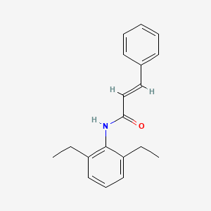 molecular formula C19H21NO B5634240 N-(2,6-diethylphenyl)-3-phenylacrylamide CAS No. 466648-16-8