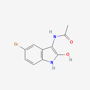 molecular formula C10H9BrN2O2 B5634252 N-(5-bromo-2-hydroxy-1H-indol-3-yl)acetamide 