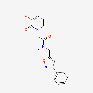 2-(3-methoxy-2-oxopyridin-1(2H)-yl)-N-methyl-N-[(3-phenylisoxazol-5-yl)methyl]acetamide