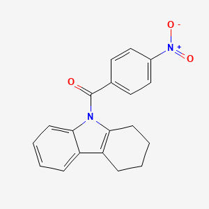 molecular formula C19H16N2O3 B5634307 9-(4-nitrobenzoyl)-2,3,4,9-tetrahydro-1H-carbazole 