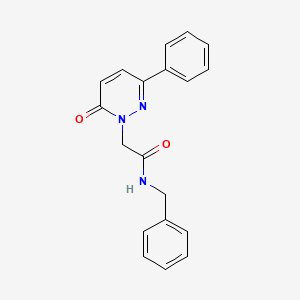 molecular formula C19H17N3O2 B5634314 N-benzyl-2-(6-oxo-3-phenyl-1(6H)-pyridazinyl)acetamide 