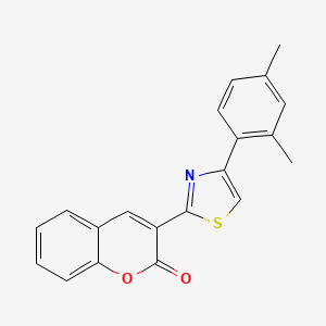 3-[4-(2,4-dimethylphenyl)-1,3-thiazol-2-yl]-2H-chromen-2-one