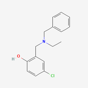 molecular formula C16H18ClNO B5634358 2-{[benzyl(ethyl)amino]methyl}-4-chlorophenol 