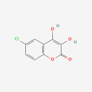 molecular formula C9H5ClO4 B563436 6-Chloro-3,4-dihydroxy-2H-1-benzopyran-2-one CAS No. 103620-90-2