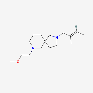 7-(2-methoxyethyl)-2-[(2E)-2-methyl-2-buten-1-yl]-2,7-diazaspiro[4.5]decane
