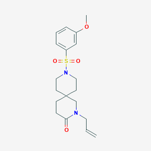 molecular formula C19H26N2O4S B5634436 2-allyl-9-[(3-methoxyphenyl)sulfonyl]-2,9-diazaspiro[5.5]undecan-3-one 