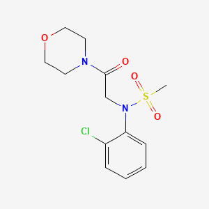 molecular formula C13H17ClN2O4S B5634463 N-(2-chlorophenyl)-N-[2-(4-morpholinyl)-2-oxoethyl]methanesulfonamide 