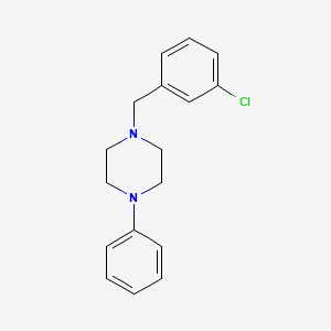 molecular formula C17H19ClN2 B5634509 1-(3-chlorobenzyl)-4-phenylpiperazine 