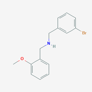 molecular formula C15H16BrNO B5634580 (3-bromobenzyl)(2-methoxybenzyl)amine 