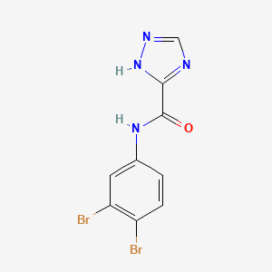 N-(3,4-dibromophenyl)-1H-1,2,4-triazole-3-carboxamide