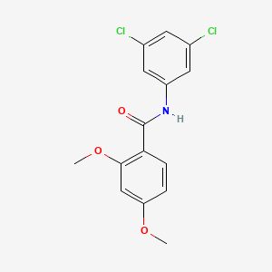 molecular formula C15H13Cl2NO3 B5634628 N-(3,5-dichlorophenyl)-2,4-dimethoxybenzamide 