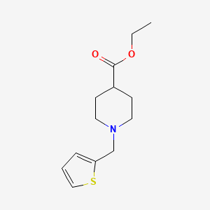 molecular formula C13H19NO2S B5634635 ethyl 1-(2-thienylmethyl)-4-piperidinecarboxylate 