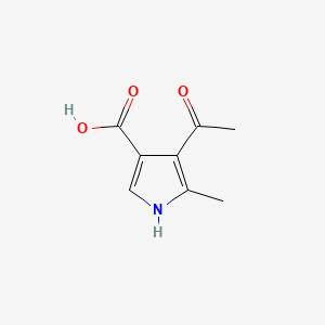 molecular formula C8H9NO3 B563466 4-Acetyl-5-methyl-1H-pyrrole-3-carboxylic acid CAS No. 100960-95-0