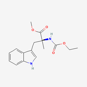 molecular formula C16H20N2O4 B563467 (S)-甲基 2-((乙氧羰基)氨基)-3-(1H-吲哚-3-基)-2-甲基丙酸酯 CAS No. 1798895-24-5