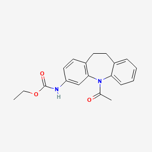 molecular formula C19H20N2O3 B5634675 ethyl (5-acetyl-10,11-dihydro-5H-dibenzo[b,f]azepin-3-yl)carbamate 